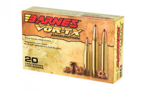 Barnes VOR-TX, 25-06 Rem, 100 Grain, Tipped Triple Shock X, Lead Free, 20 Round Box, California Certified Nonlead Ammunition 21557