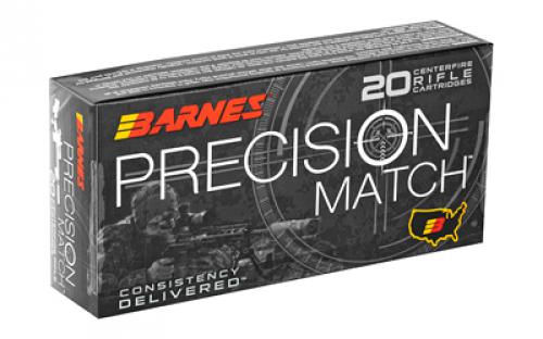 Barnes Precision Match Burner, 300 Blackout, 125 Grain, Open Tip Match BT, 20 Round Box 30737