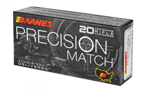 Barnes Precision Match Burner, 300 Blackout, 125 Grain, Open Tip Match BT, 20 Round Box 30737