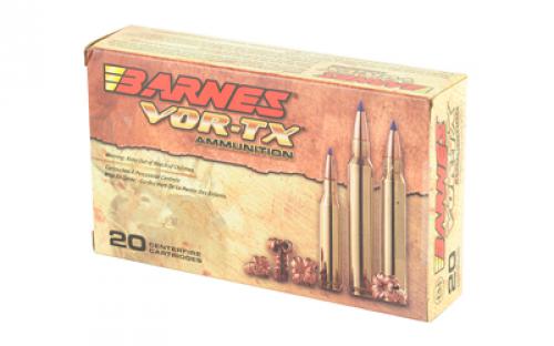 Barnes VOR-TX, 300 Remington Ultra Magnum, 165Gr, Tipped Triple Shock X, Lead Free, 20, 200, California Certified Nonlead Ammunition 21571