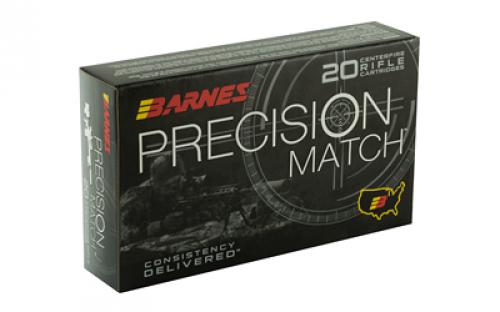 Barnes Precision Match, 300 Win, 220 Grain, Open Tip Match Boat Tail, 20 Round Box 30740