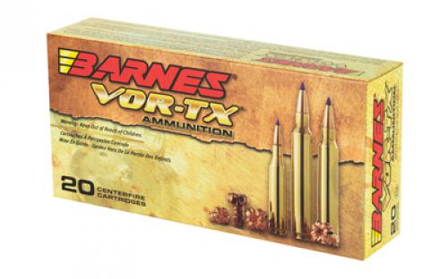 Barnes VOR-TX, 300WSM, 165 Grain, Tipped Triple Shock X, Boat Tail, Lead Free, 20 Round Box, California Certified Nonlead Ammunition 21536