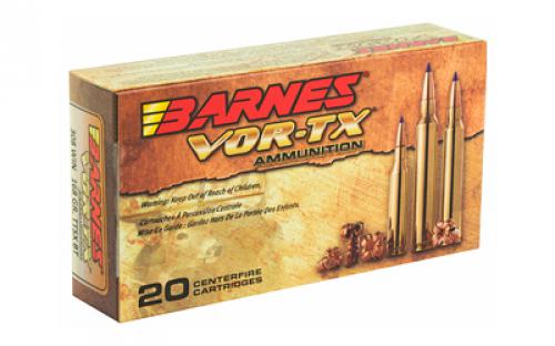 Barnes VOR-TX, 308WIN, 168 Grain, Tipped Triple Shock X, Boat Tail, Lead Free, 20 Round Box, California Certified Nonlead Ammunition 21541