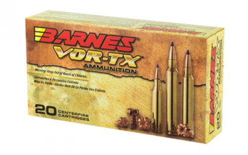 Barnes VOR-TX, 308 Win, 130Gr, Tipped Triple Shock X, Boat Tail, 20 Round Box, California Certified Nonlead Ammunition 30816