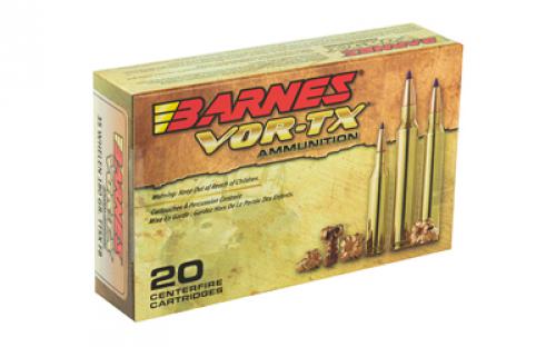 Barnes VOR-TX, 35 Whelen, 180 Grain, Tipped Triple Shock X, Lead Free, 20 Round Box, California Certified Nonlead Ammunition 21581