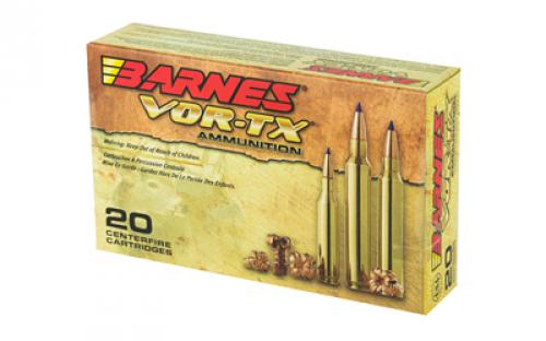 Barnes VOR-TX, 35 Whelen, 180 Grain, Tipped Triple Shock X, Lead Free, 20 Round Box, California Certified Nonlead Ammunition 21581