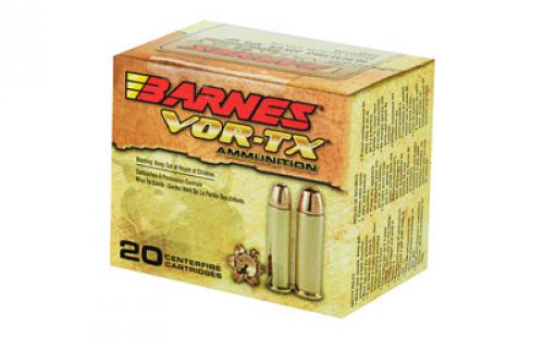 Barnes VOR-TX, 44 Mag, 225 Grain, XPB, Jacketed Hollow Point, Lead Free, 20 Round Box, California Certified Nonlead Ammunition 21545