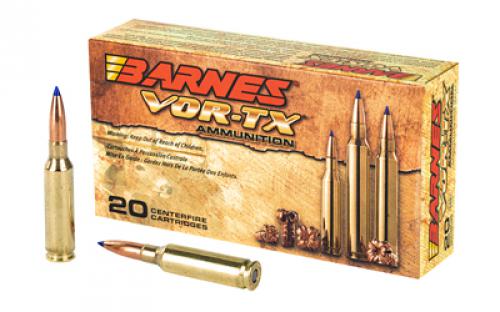 Barnes VOR-TX, 6.5 Creedmoor, 120 Grain, Tipped Triple Shock X BT, 20 Round Box, California Certified Nonlead Ammunition 30815