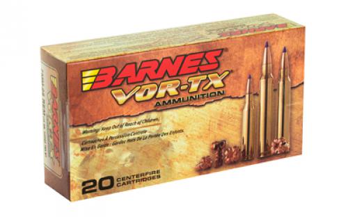 Barnes VOR-TX, 7MM-08, 120 Grain, Tipped Triple Shock X, Boat Tail, Lead Free, 20 Round Box, California Certified Nonlead Ammunition 21561