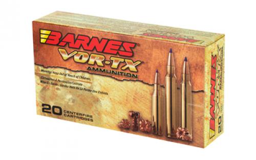 Barnes VOR-TX, 7MM-08, 120 Grain, Tipped Triple Shock X, Boat Tail, Lead Free, 20 Round Box, California Certified Nonlead Ammunition 21561