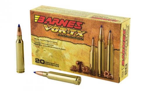 Barnes VOR-TX, 7MM REM, 140 Grain, Tipped Triple Shock X, Boat Tail, Lead Free, 20 Round Box, California Certified Nonlead Ammunition 21526