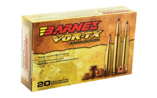 Barnes VOR-TX, 7MM REM, 140 Grain, Tipped Triple Shock X, Boat Tail, Lead Free, 20 Round Box, California Certified Nonlead Ammunition 21526