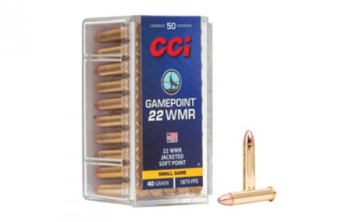 CCI 22WMR, 40 Grain, GamePoint, 50 Round Box 22