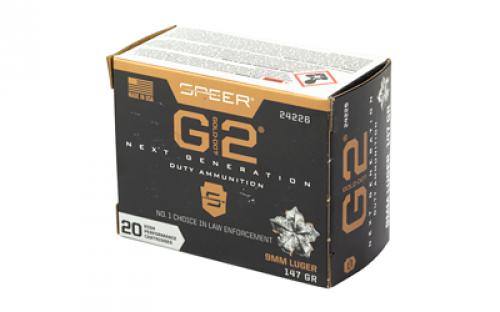 Speer Ammunition Gold Dot G2, 9MM, 147 Grain, Gold Dot Hollow Point, 20 Round Box 24226