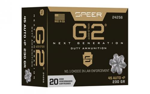 Speer Ammunition Gold Dot G2, 45 ACP, 230 Grain, Gold Dot Hollow Point, 20 Round Box 24256