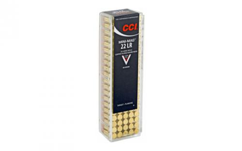 CCI Mini Mag, 22LR, 40 Grain, Gilded Lead Roundnose, 100 Round Box 30