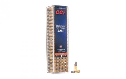 CCI Standard Velocity, 22LR, 40 Grain, Lead Round Nose, 100 Round Box 32