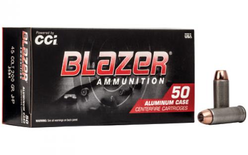 Blazer Ammunition Blazer, 45LC, 200 Grain, Jacketed Hollow Point, 50 Round Box 3584