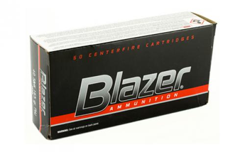 Blazer Ammunition Blazer, 40 S&W, 165 Grain, Full Metal Jacket, 50 Round Box 3589