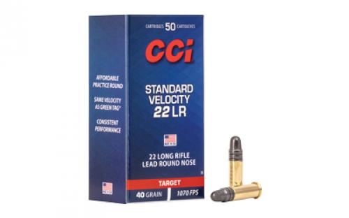 CCI Standard Velocity, 22LR, 40 Grain, Lead Round Nose, 50 Round Box 35