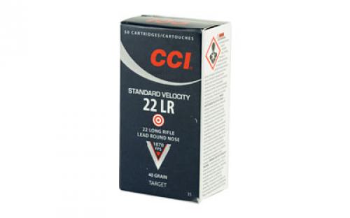 CCI Standard Velocity, 22LR, 40 Grain, Lead Round Nose, 50 Round Box 35