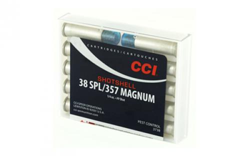 CCI Shotshell, 357MAG, 100 Grain, Shotshell, #9 Shot Size, 10 Round Box 3738