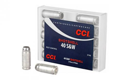 CCI Shotshell, 40S&W, 88 Grain, Shotshell, #9 Shot Size, 10 Round Box 3740