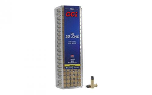 CCI CB 22L 29 Grain, Lead Round Nose, 100 Round Box 38