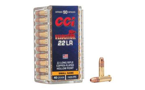 CCI Velocitor, 22LR, 40 Grain, Gilded Lead Hollow Point, 50 Round Box 47