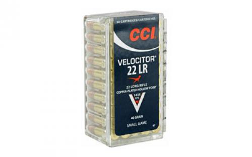 CCI Velocitor, 22LR, 40 Grain, Gilded Lead Hollow Point, 50 Round Box 47