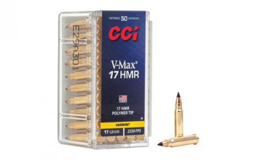 CCI V-Max, 17HMR, 17 Grain, Poly Tip, 50 Round Box 49