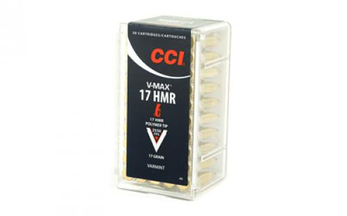 CCI V-Max, 17HMR, 17 Grain, Poly Tip, 50 Round Box 49