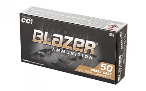 Blazer Ammunition Blazer Brass, 380ACP, 95 Grain, Full Metal Jacket, 50 Round Box 5202