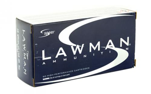 Speer Ammunition Speer Lawman, Training, 38 Special, 158 Grain, Total Metal Jacket, +P, 50 Round Box 53750