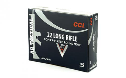 CCI AR-Style, Tactical, 22LR, 40 Grain, Copper Round Nose, 300 Round Box 956