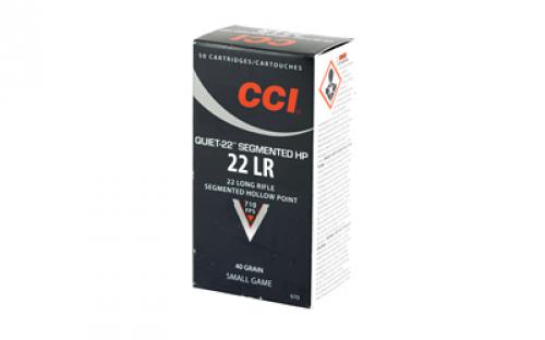 CCI Hunting, 22LR, 40 Grain, Segmented Hollow Point, 50 Round Box 970