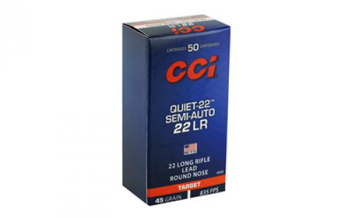 CCI CCI, 22 LR, 45 Grain, Lead Round Nose, 50 Round Box 975CC