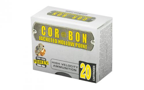 CorBon Self Defense, 9MM, 115 Grain, Jacketed Hollow Point, +P, 20 Round Box 9115