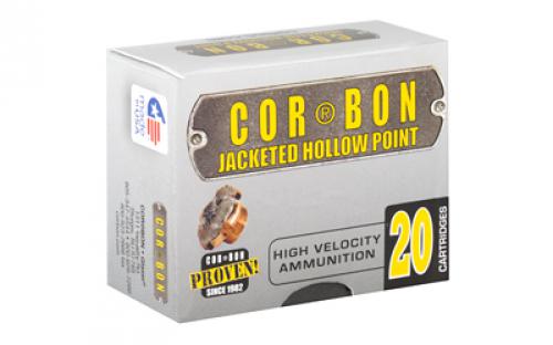 CorBon Self Defense, 9MM, 125 Grain, Jacketed Hollow Point, +P, 20 Round Box 9125