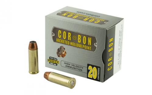 CorBon Self Defense, 45LC+P, 200 Grain, Jacketed Hollow Point, 20 Round Box 45C200