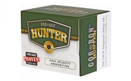 CorBon Hunting, 500 S&W, 440 Grain, Hard Cast, 12 Round Box 500SW440H