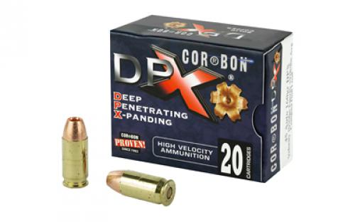 CorBon Deep Penetrating X Bullet, 45ACP, 160 Grain, Barnes X, +P, 20 Round Box DPX45160