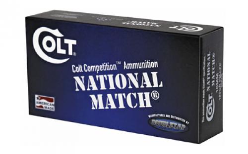 DoubleTap Ammunition Colt National Match, 10MM, 180Gr, Full Metal Jacket, 50 Round Box 10M180FMJCT