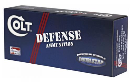 DoubleTap Ammunition Colt Defense, 357 Magnum, 158Gr, Jacketed Hollow Point, 20 Round Box 357M158CT