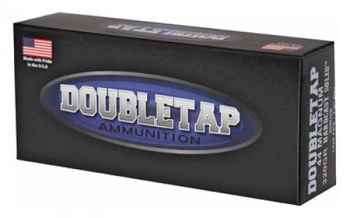 DoubleTap Ammunition Hardcast Solid, 44 Magnum, 320Gr, Hard Cast, 20 Round Box 44M320HC