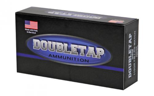 DoubleTap Ammunition Target, 9MM, 115Gr, Full Metal Jacket, 50 Round Box 9MM115T50