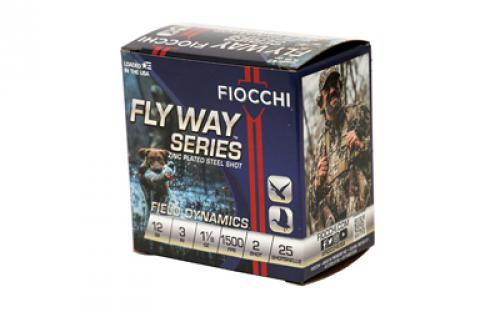 Fiocchi Ammunition Flyway Steel, 12 Gauge, 3", #2, Steel Shot, Waterfowl, 25 Round Box 123ST2