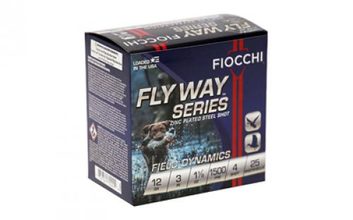 Fiocchi Ammunition Flyway Steel, 12 Gauge, 3", #4, Steel Shot, 25 Round Box 123ST4