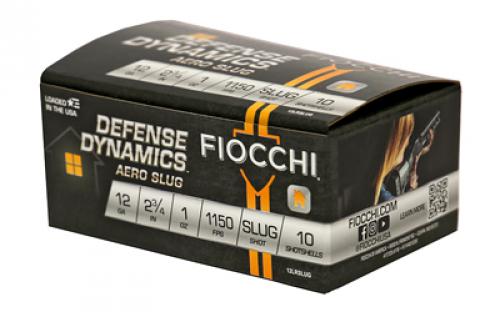 Fiocchi Ammunition Aero Slug, 12 Gauge 2.75", Slug, Low Recoil, 10 Round Box 12LRSLUG