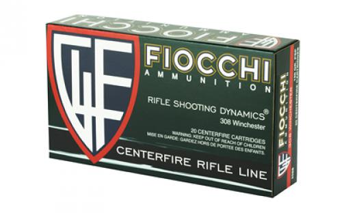 Fiocchi Ammunition Rifle, 308WIN, 150 Grain, Pointed Soft Point, 20 Round Box 308B